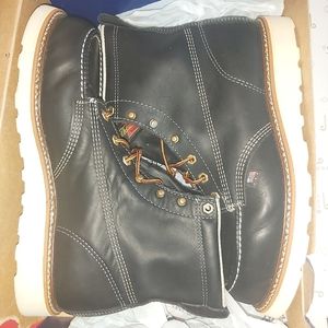 Thorogood 6" Black Leather Moc Toe Boot made in the USA